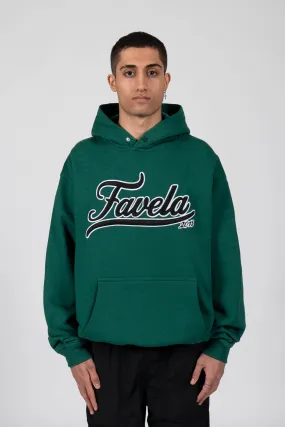 3D COLLEGE FOREST GREEN SNAP BUTTON HOODIE