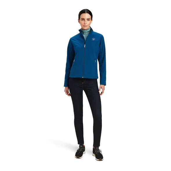 Ariat Womens New Team Softshell Jacket - Hydra/Night Sky Blanket