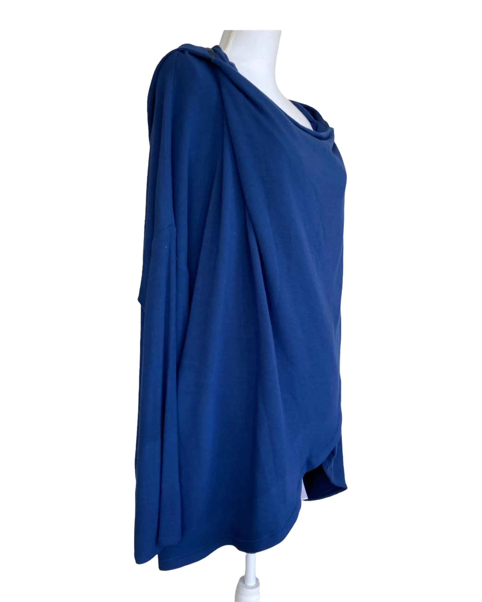 Athleta Blue Sweatshirt Cape, 2X