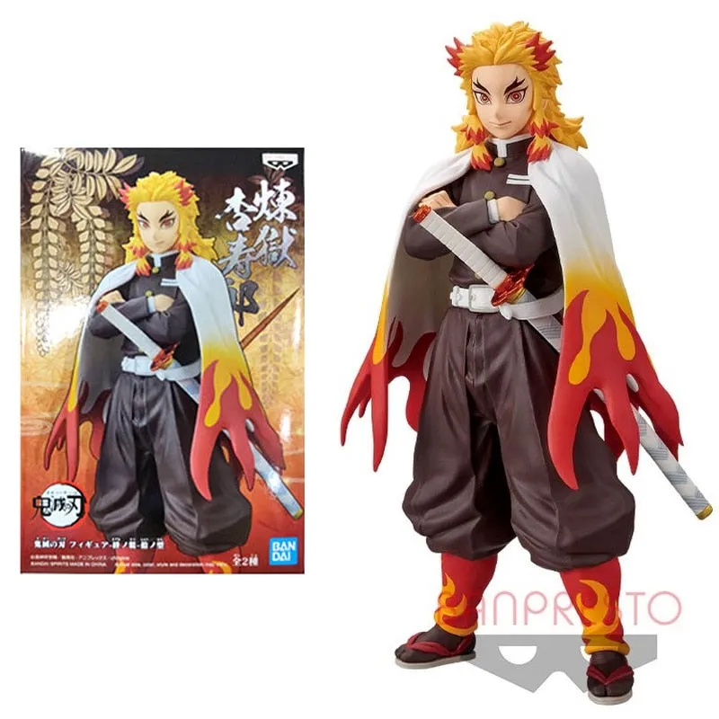 Best Hashira Rengoku Kyoujurou Bandai Demon Slayer Anime Figure Genuine Collection Decoration