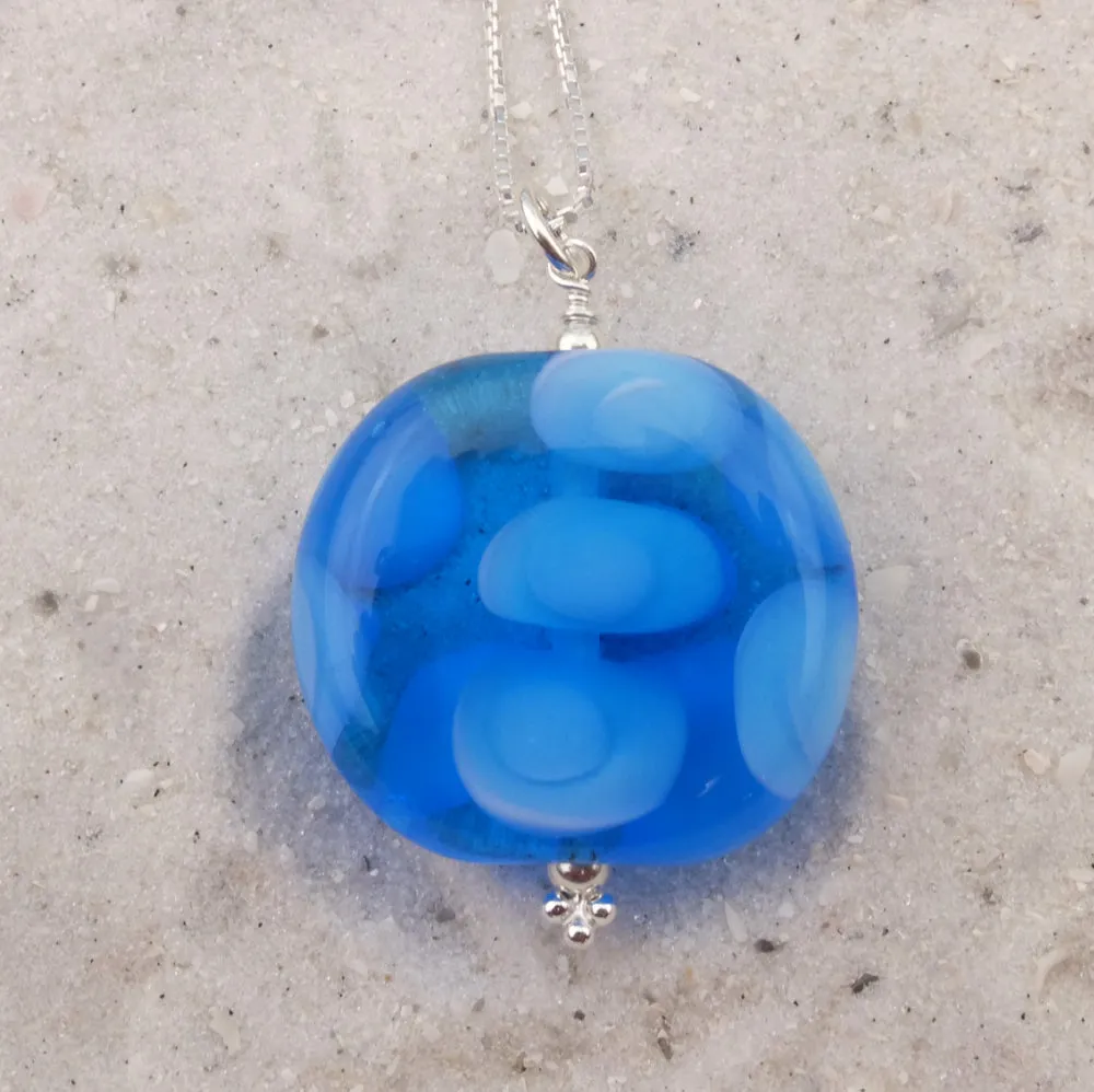 blue bubble pendant