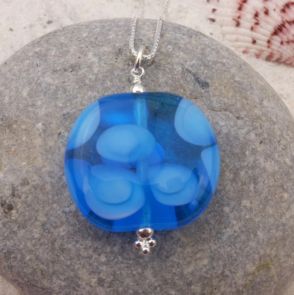 blue bubble pendant