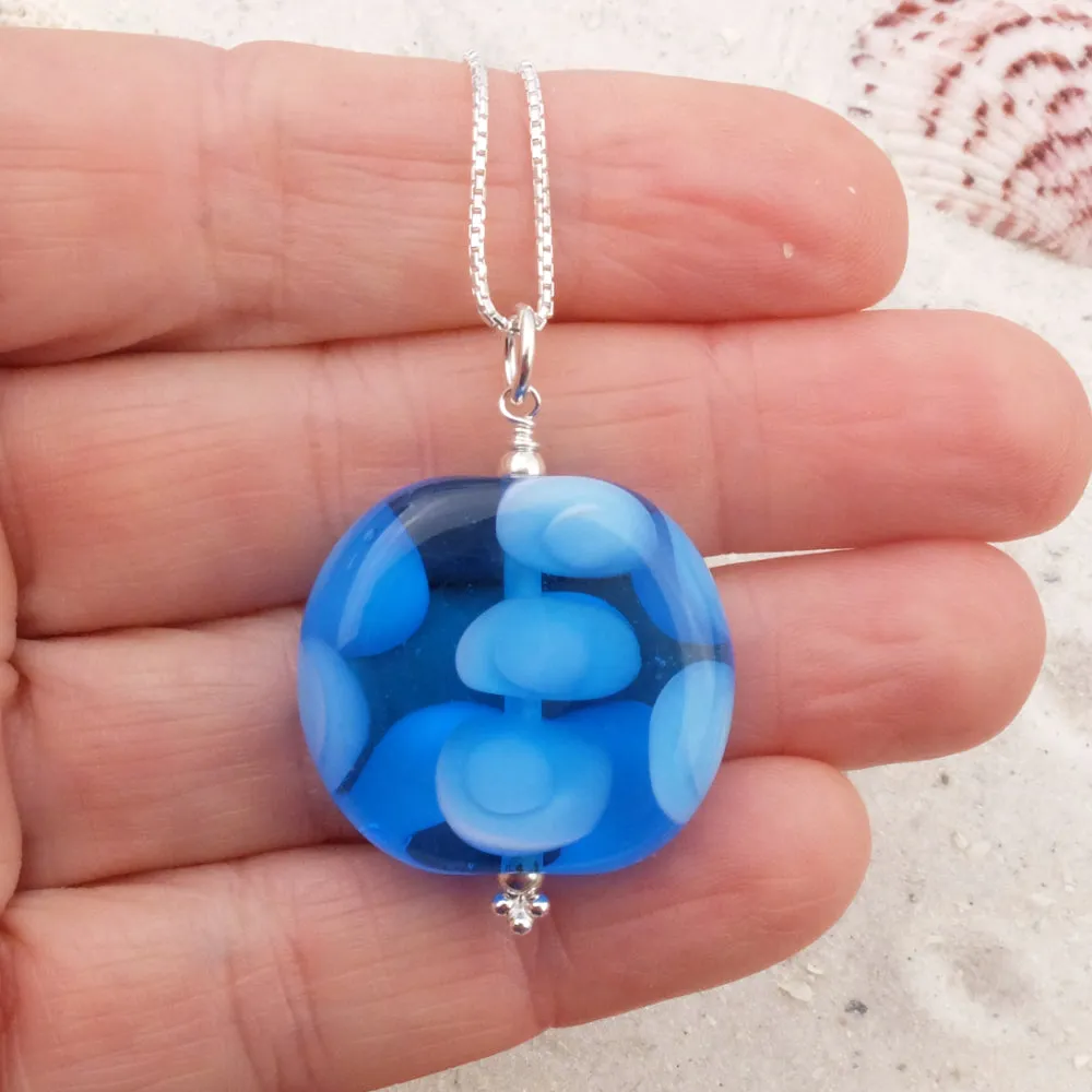 blue bubble pendant