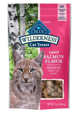 Blue Buffalo Wilderness Crunchy Cat Treats, Salmon 2 oz. Bag