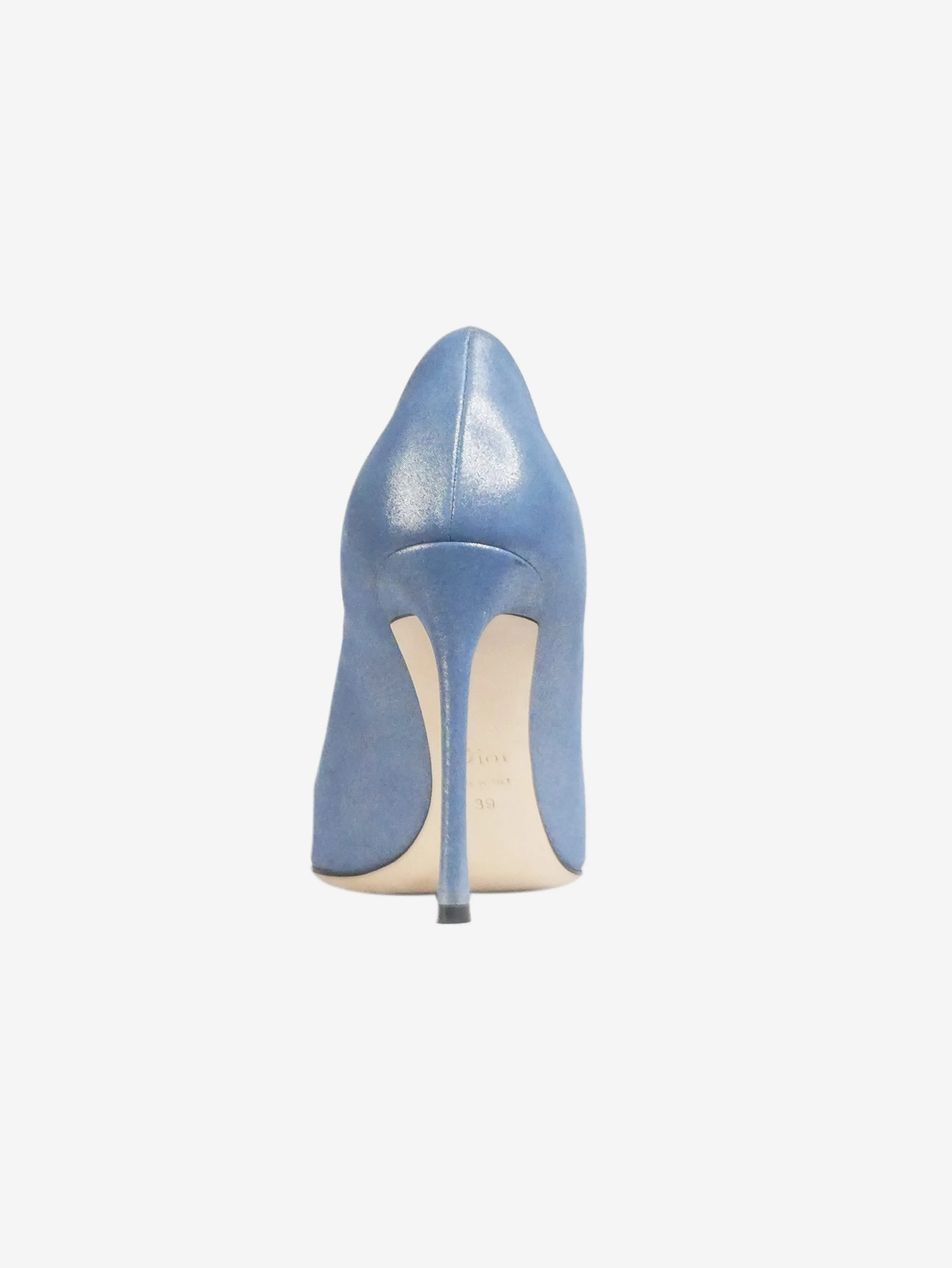 Blue glittery suede pumps - size EU 39