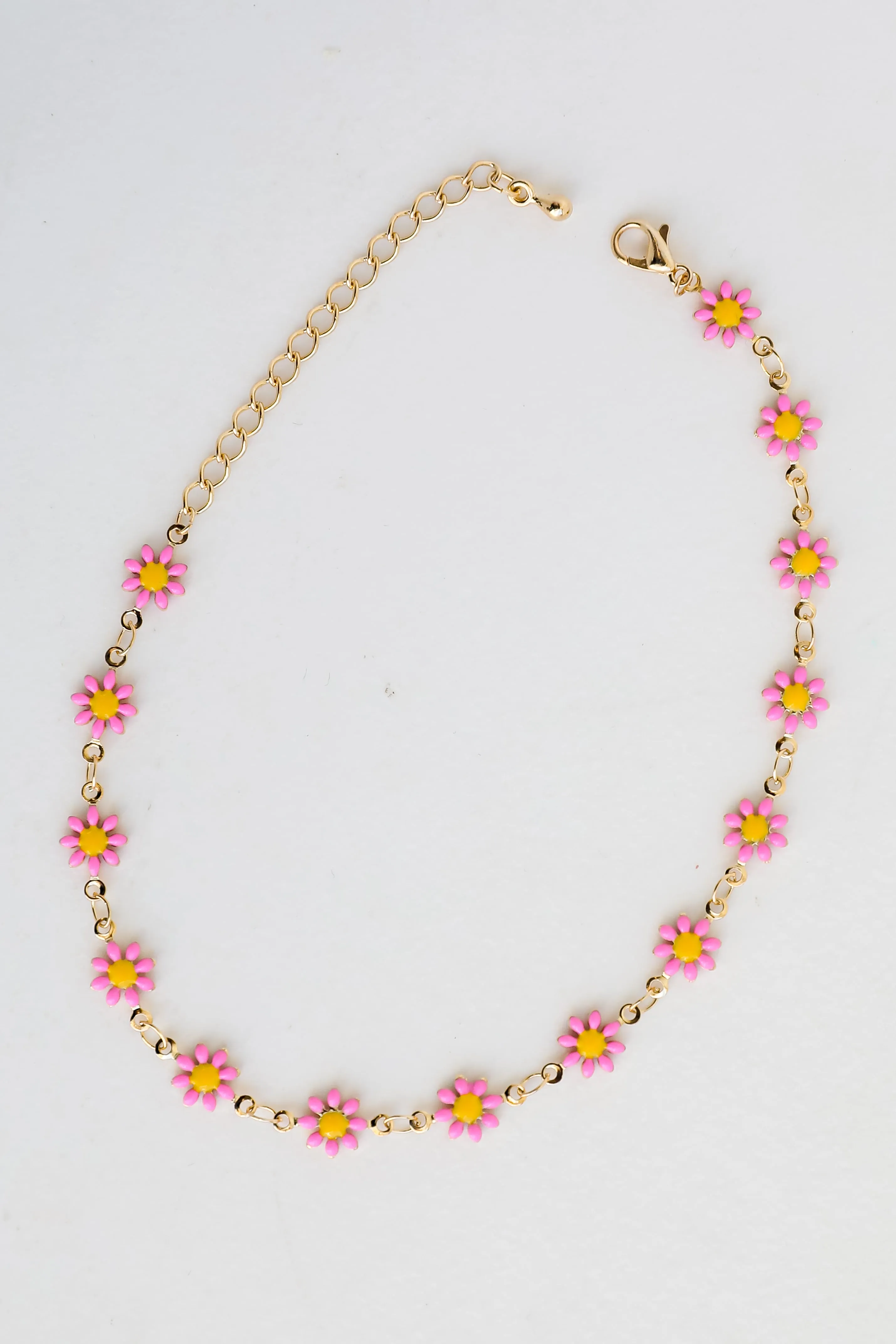 Bridget Gold Flower Charm Anklet