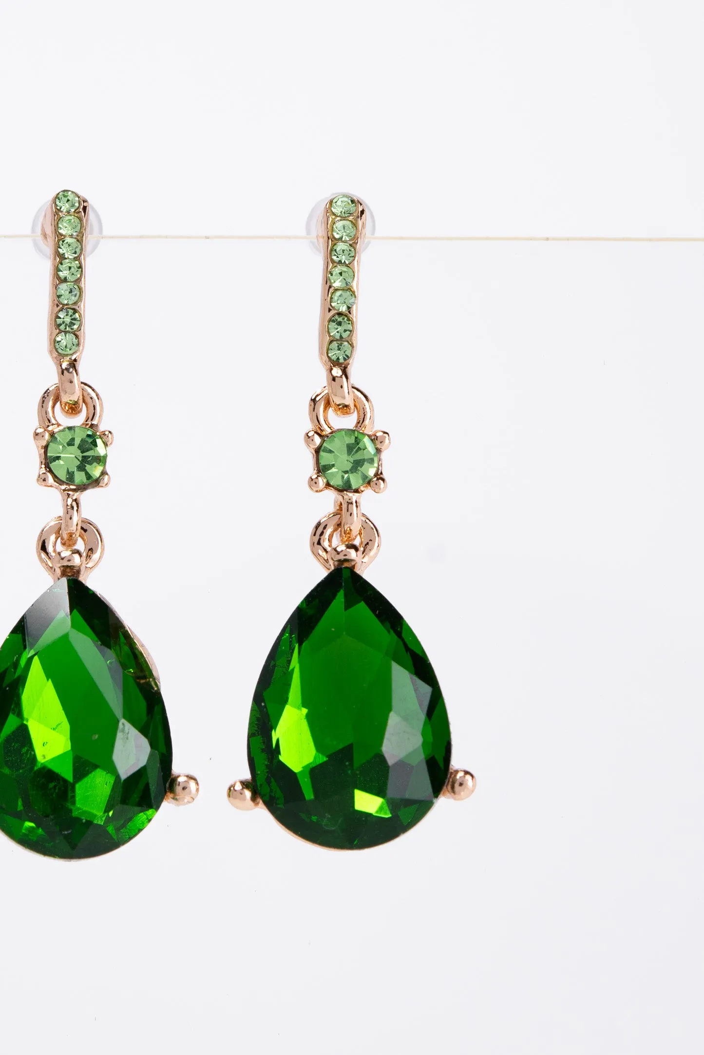 Callie Crystal Post 2 Tier Dangle Earrings