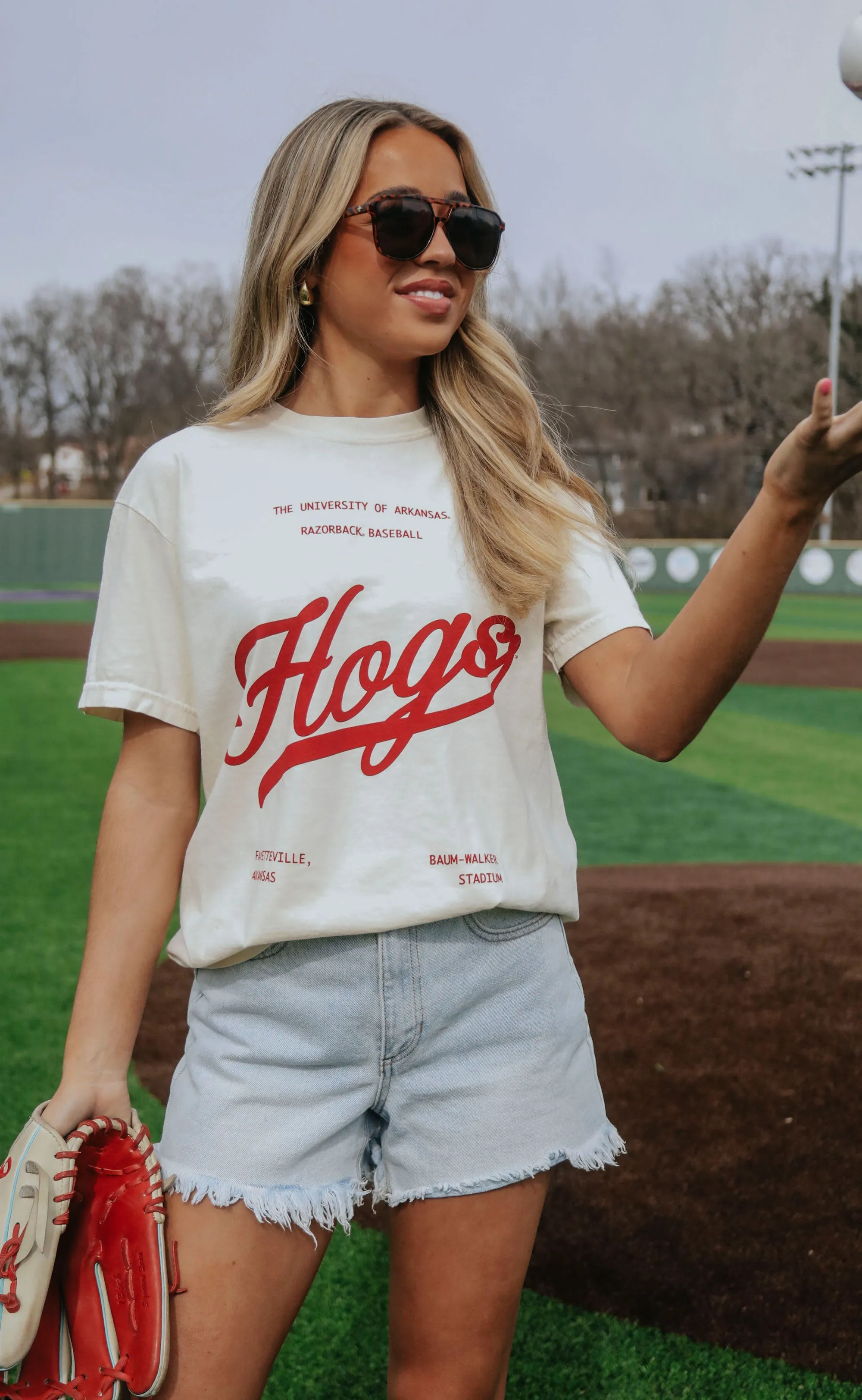 charlie southern: hogs script t shirt