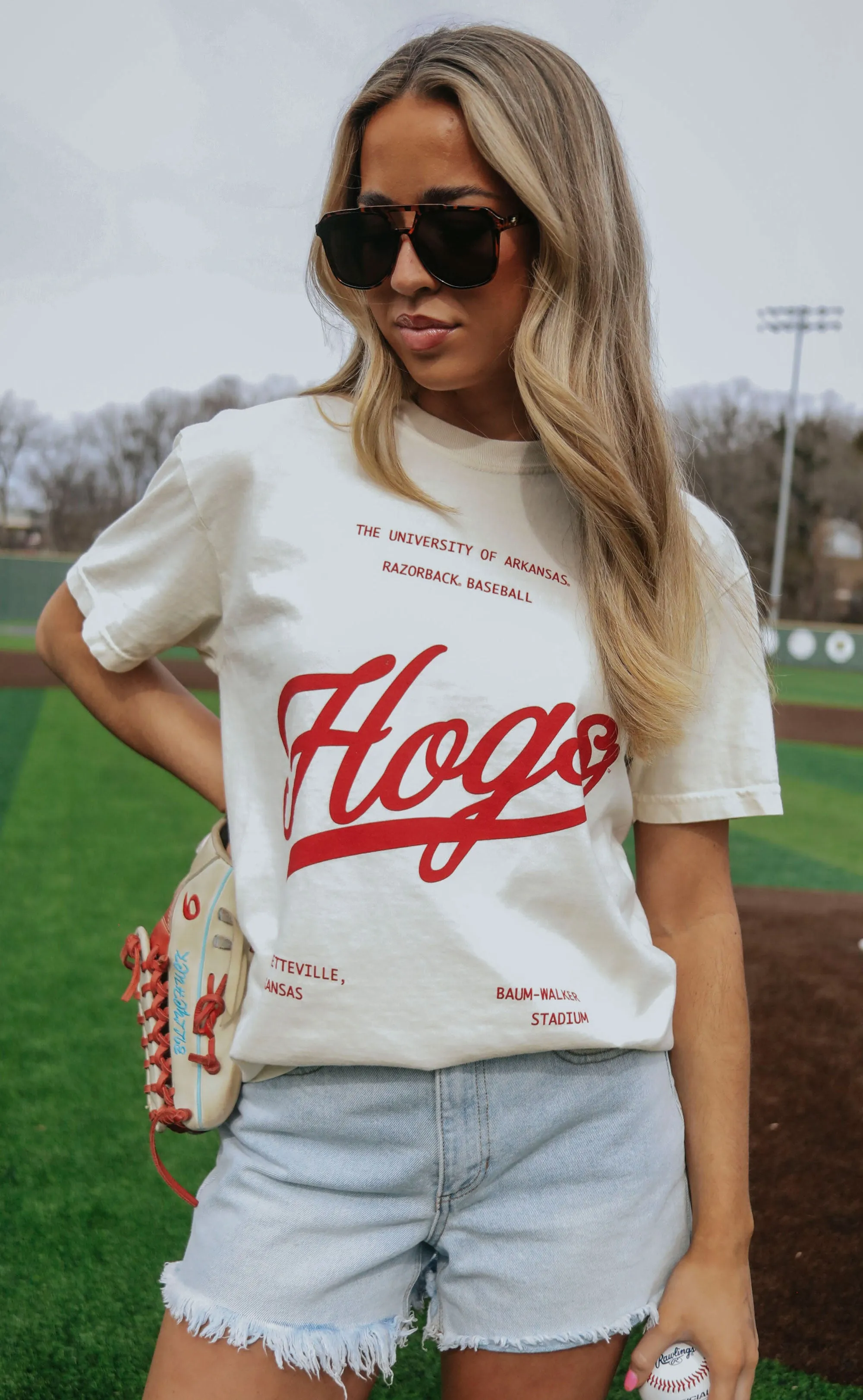 charlie southern: hogs script t shirt