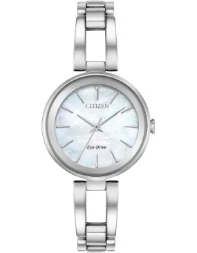 Citizen Eco-Drive Womens Axiom - Stainless Steel - Mother of Pearl - Bangle