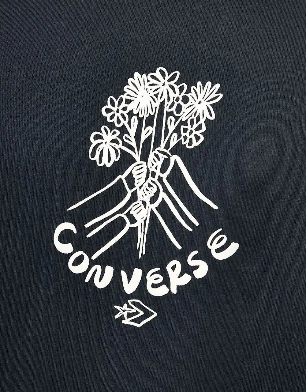 Converse Flower Friends T-Shirt - Black