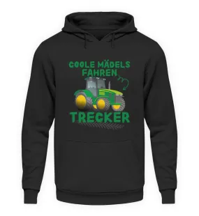 Coole Mädels fahren Trecker  - Unisex Kapuzenpullover Hoodie