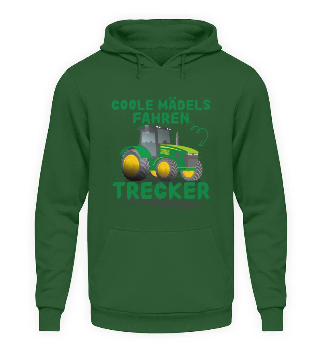 Coole Mädels fahren Trecker  - Unisex Kapuzenpullover Hoodie