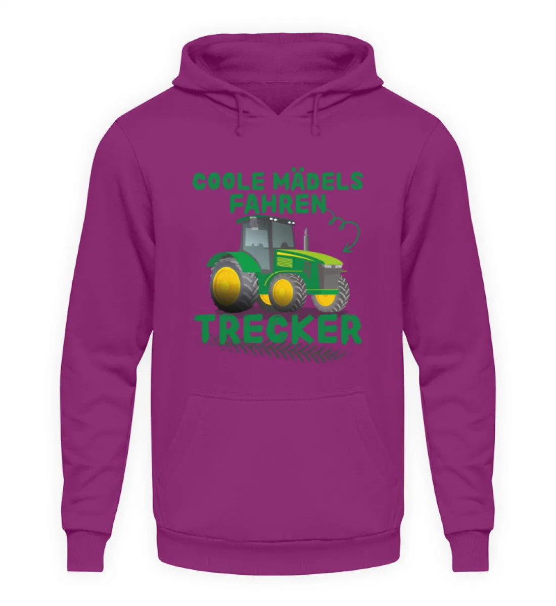 Coole Mädels fahren Trecker  - Unisex Kapuzenpullover Hoodie