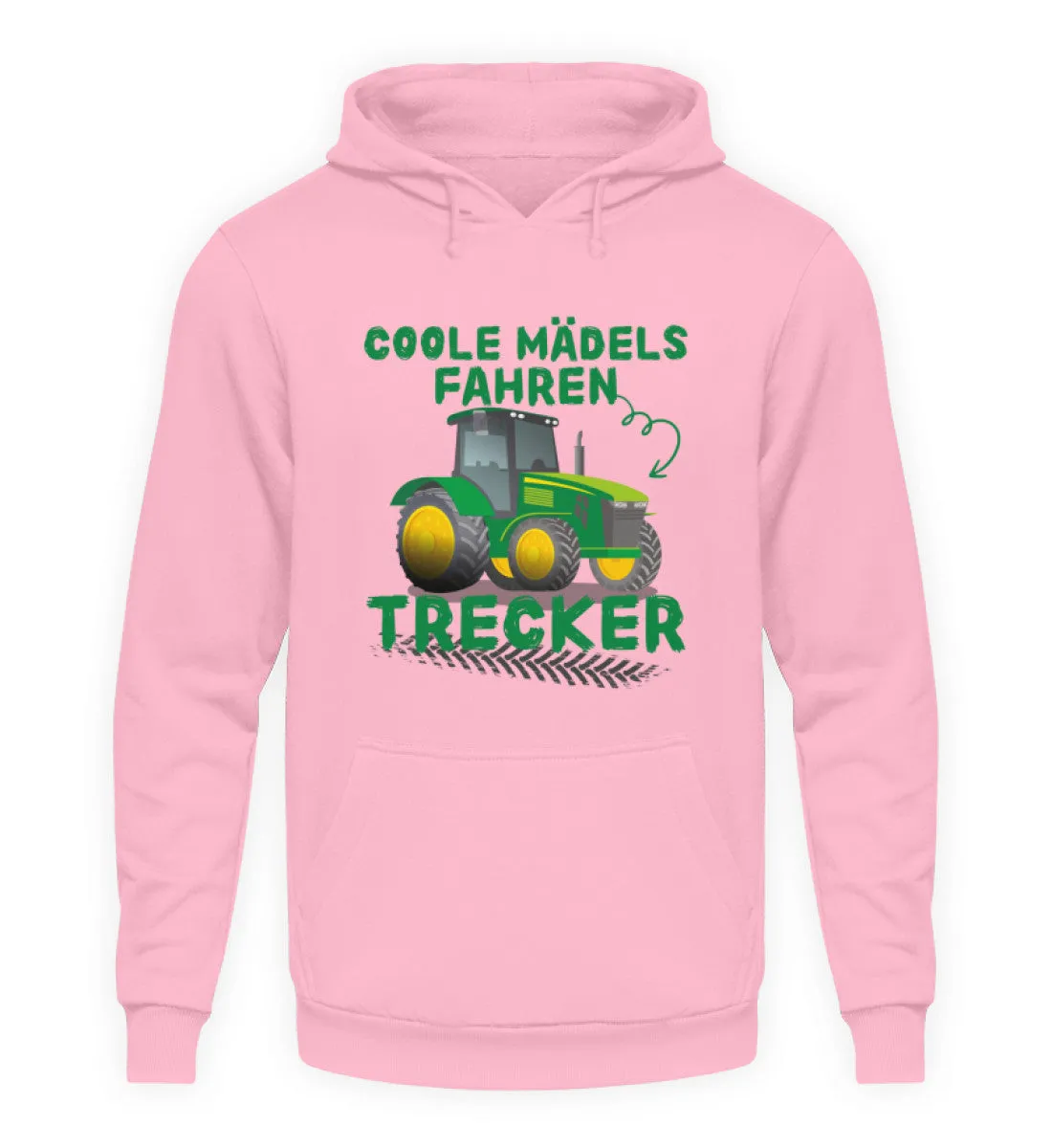 Coole Mädels fahren Trecker  - Unisex Kapuzenpullover Hoodie