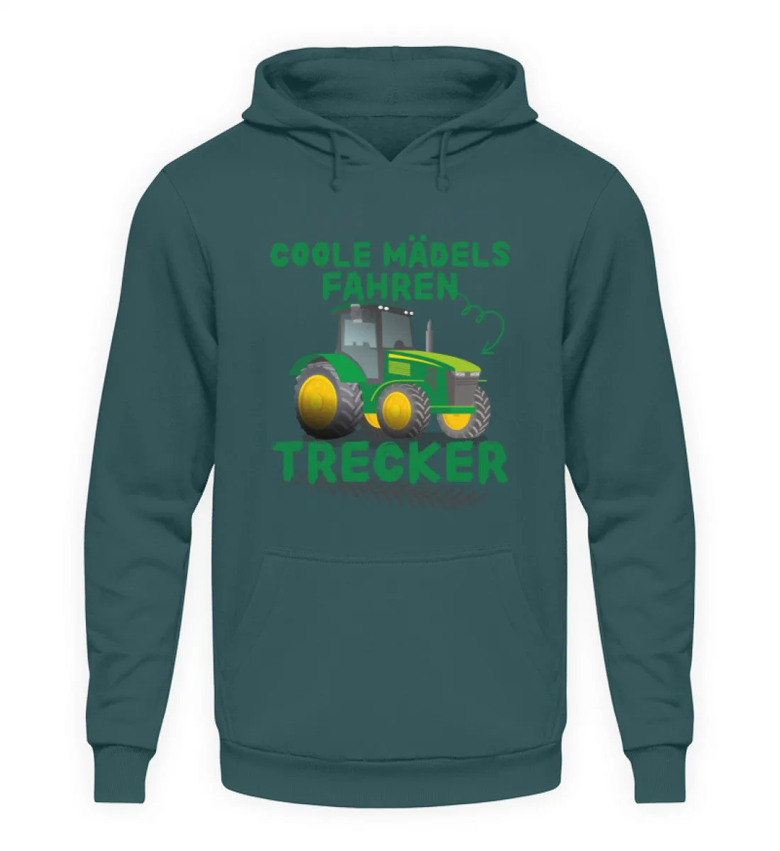 Coole Mädels fahren Trecker  - Unisex Kapuzenpullover Hoodie