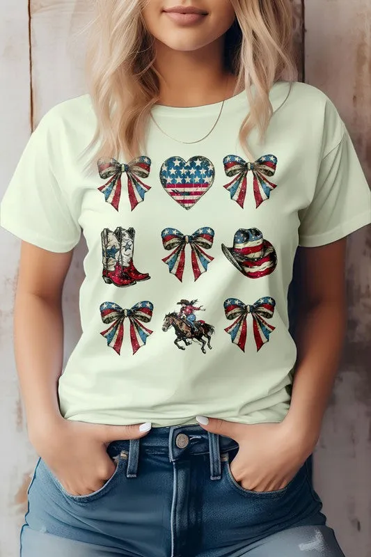 Cowgirl 4th of July  Western Graphic Tee