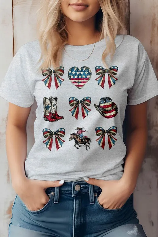 Cowgirl 4th of July  Western Graphic Tee