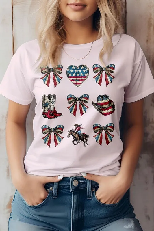 Cowgirl 4th of July  Western Graphic Tee