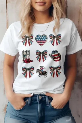 Cowgirl 4th of July  Western Graphic Tee