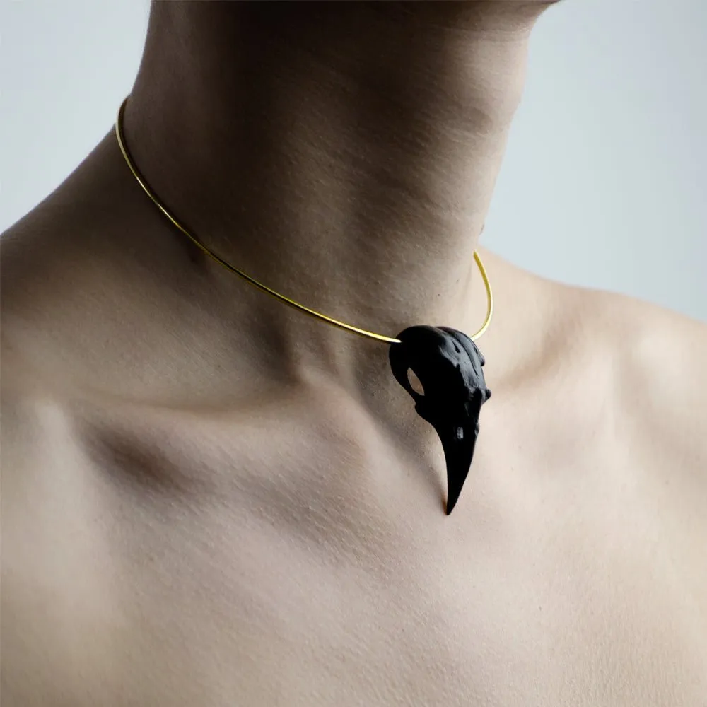 Crow necklace