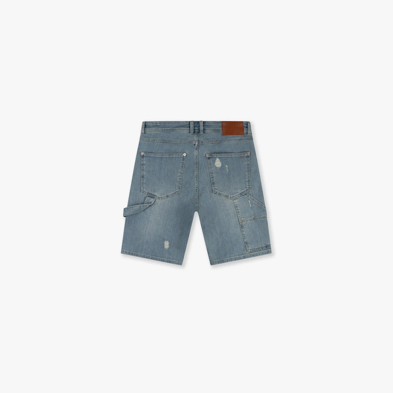 CROYEZ CH2 CARPENTER DENIM SHORTS - DUST BLUE