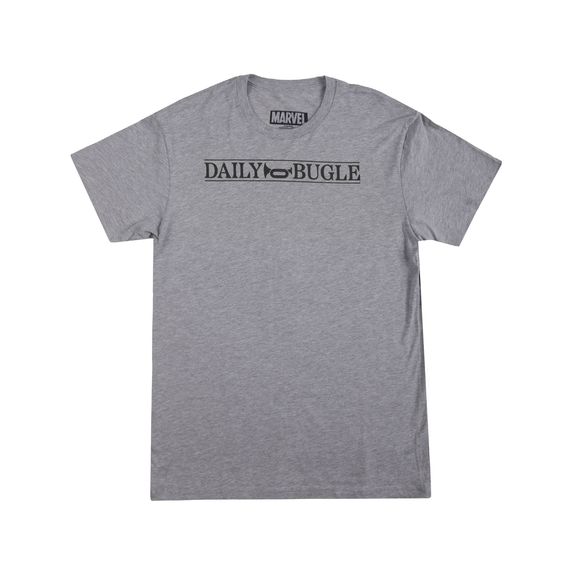 Daily Bugle Logo Heather Grey Tee