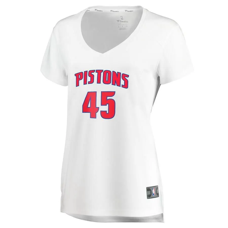 Detroit Pistons Sekou Doumbouya Fanatics Branded Replica Fast Break Association Jersey Womens - White | Ireland O8477N2