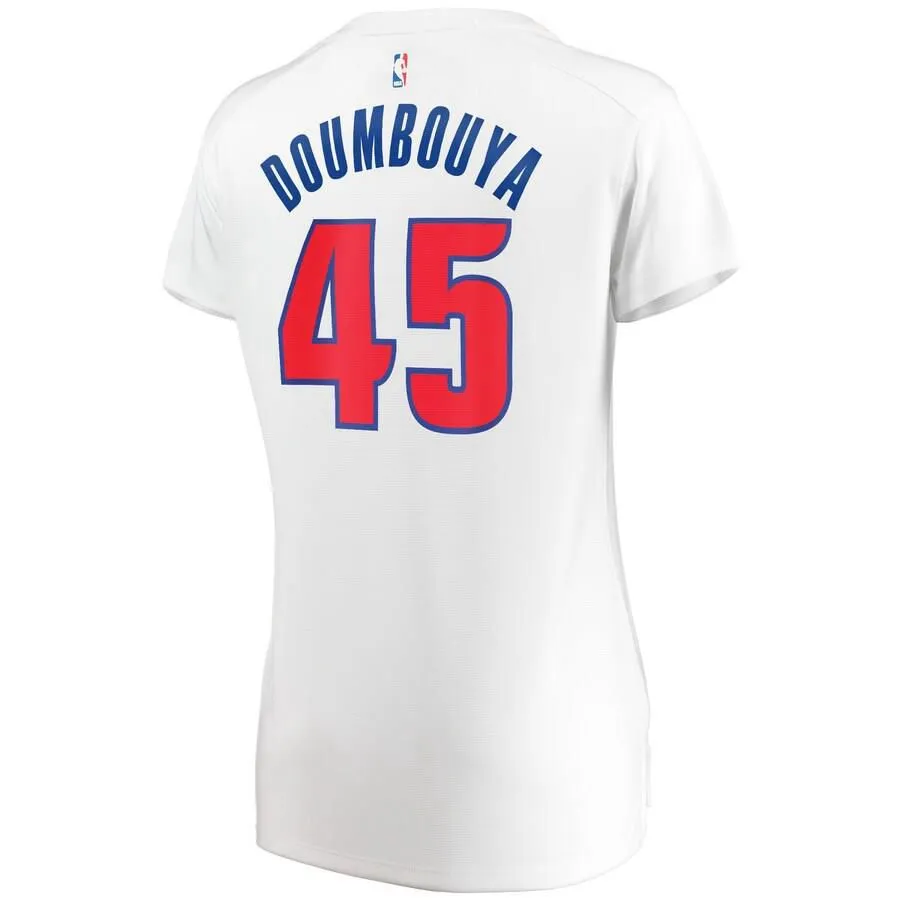 Detroit Pistons Sekou Doumbouya Fanatics Branded Replica Fast Break Association Jersey Womens - White | Ireland O8477N2