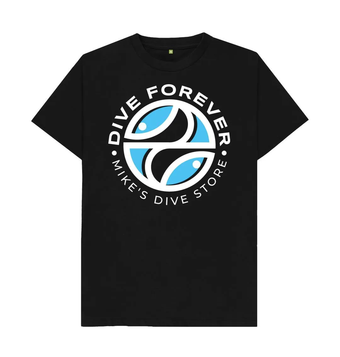 Dive Forever T-Shirt Blue With White Outline