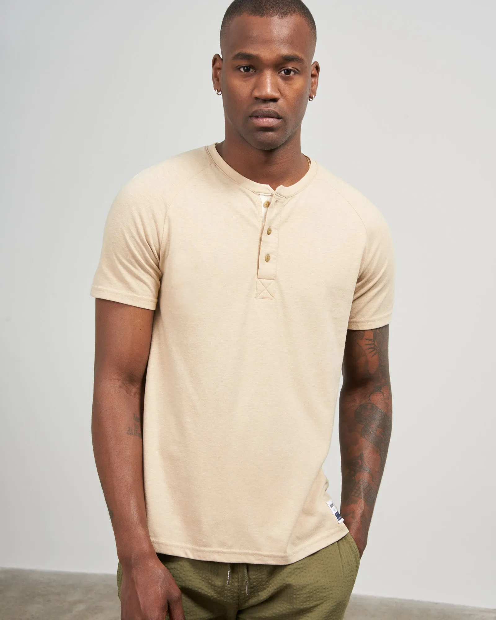 EcoKnit Short-Sleeve Henley