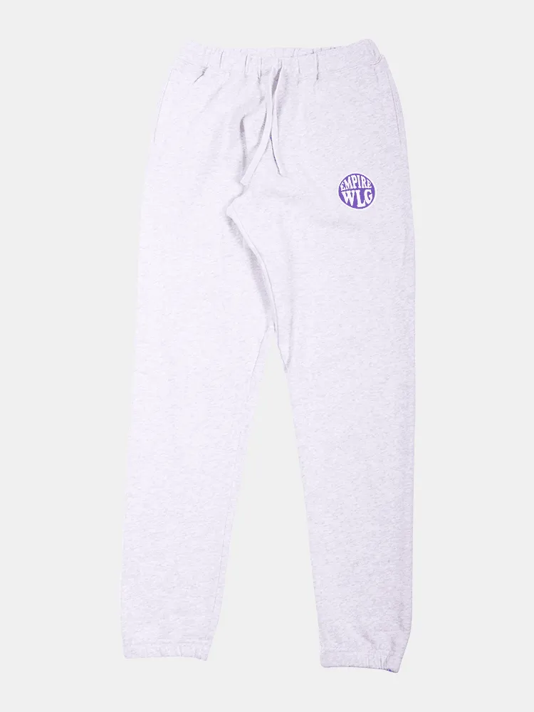 Empire Womens Tubes Trackie - Silver Marle / Purple