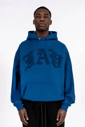 FAV FROTTEE NAVY SNAP BUTTON HOODIE