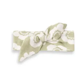 Flower Field Green & Ivory Headband