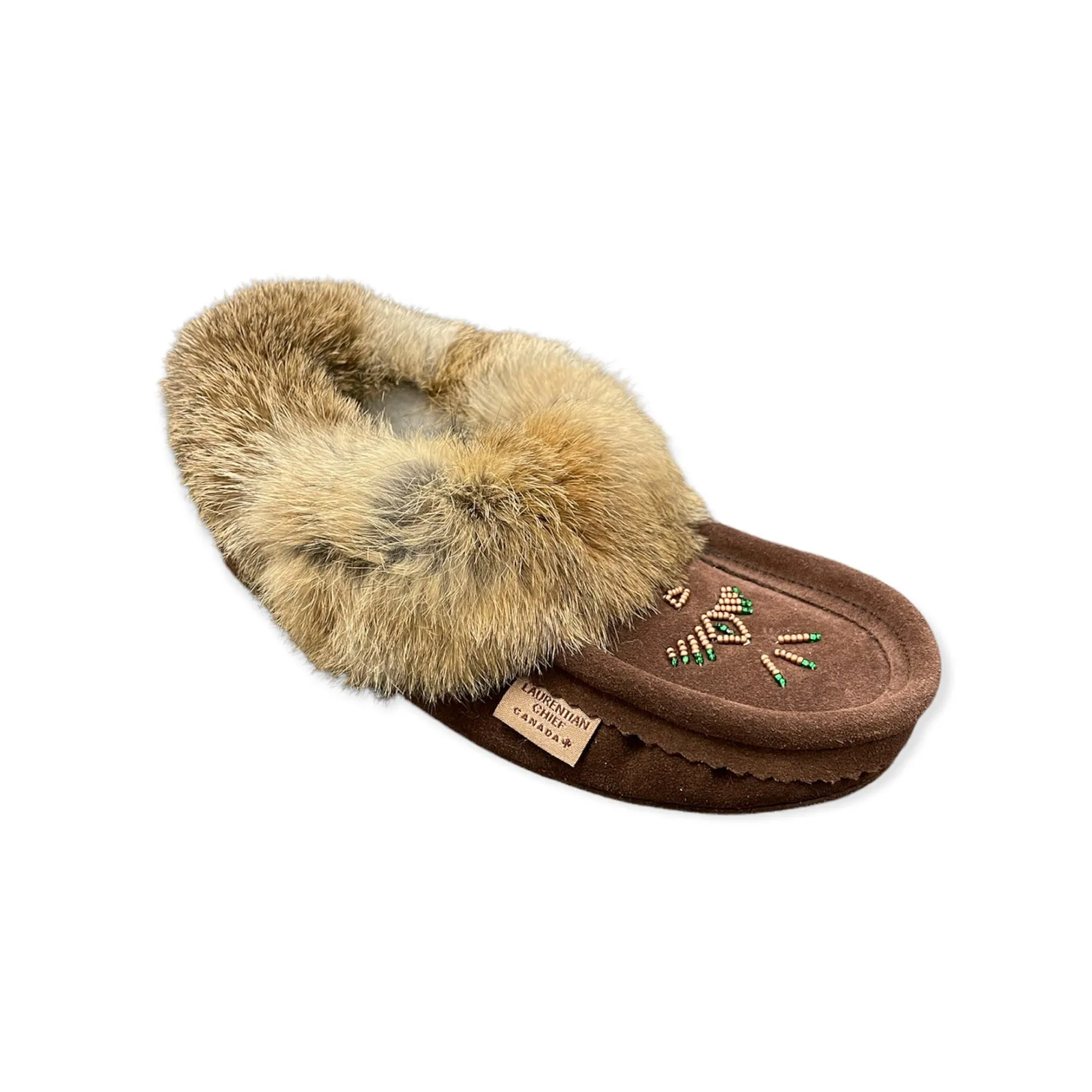 Fur Moccasin - Coffee