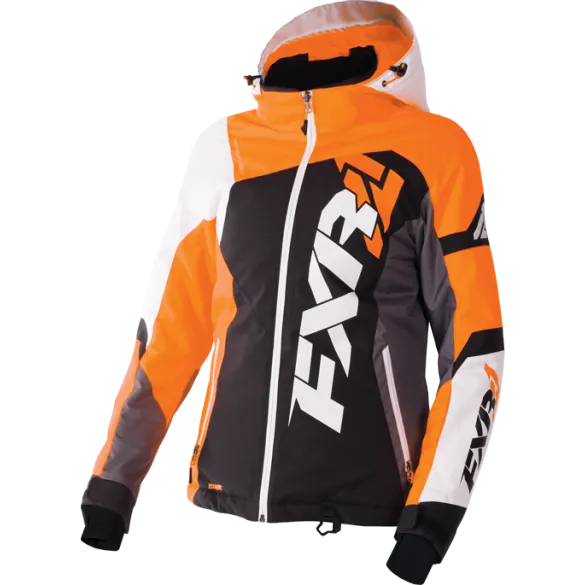 FXR Revo X Womens Jacket Black/ElectricTangerine/White