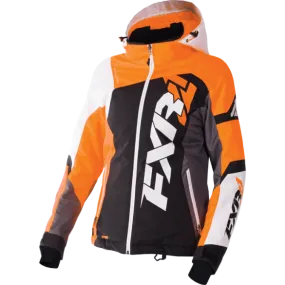 FXR Revo X Womens Jacket Black/ElectricTangerine/White