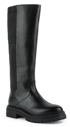 Geox D Iridea J Womens Leather Knee Boot