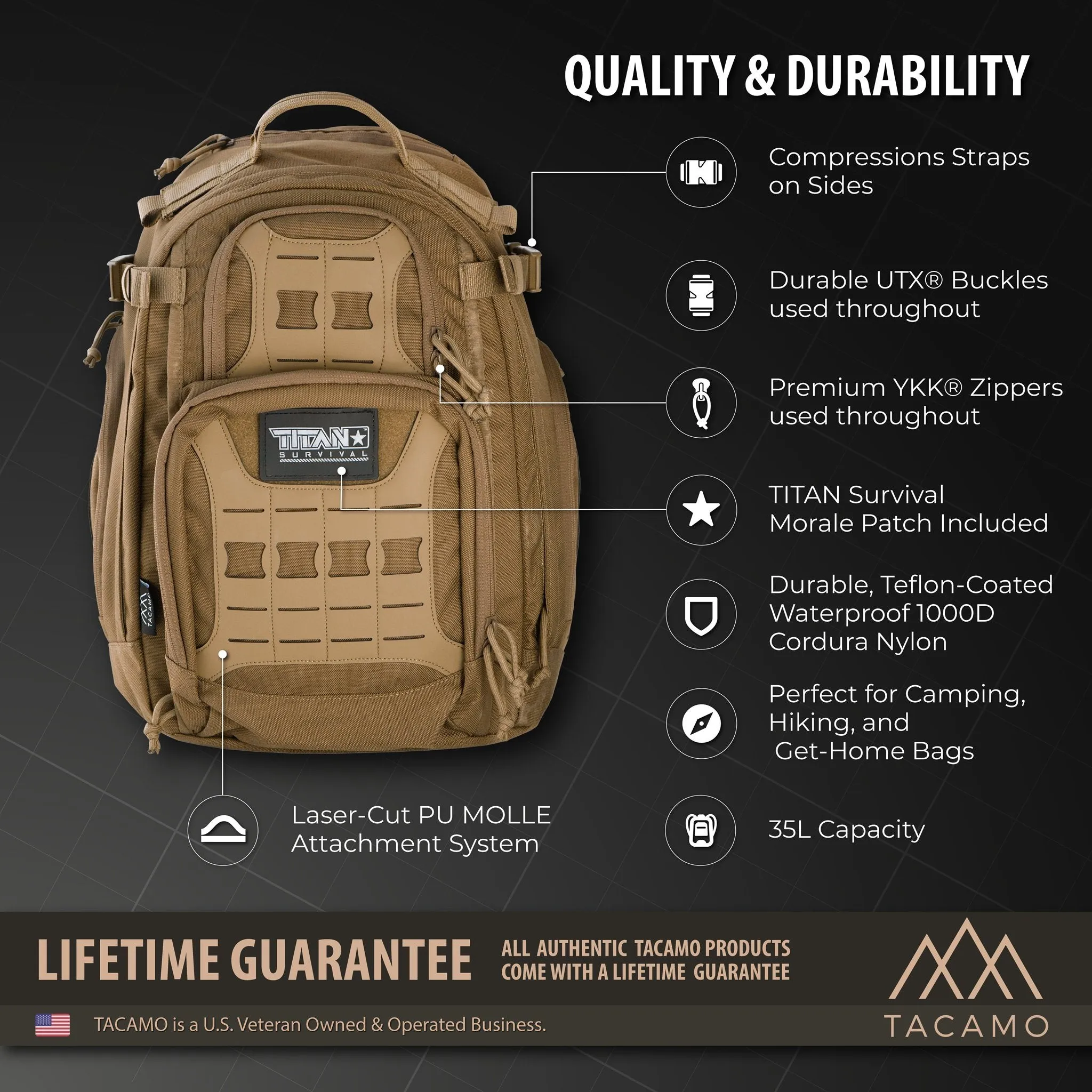 GH35 35L 24-Hour Tactical Backpack