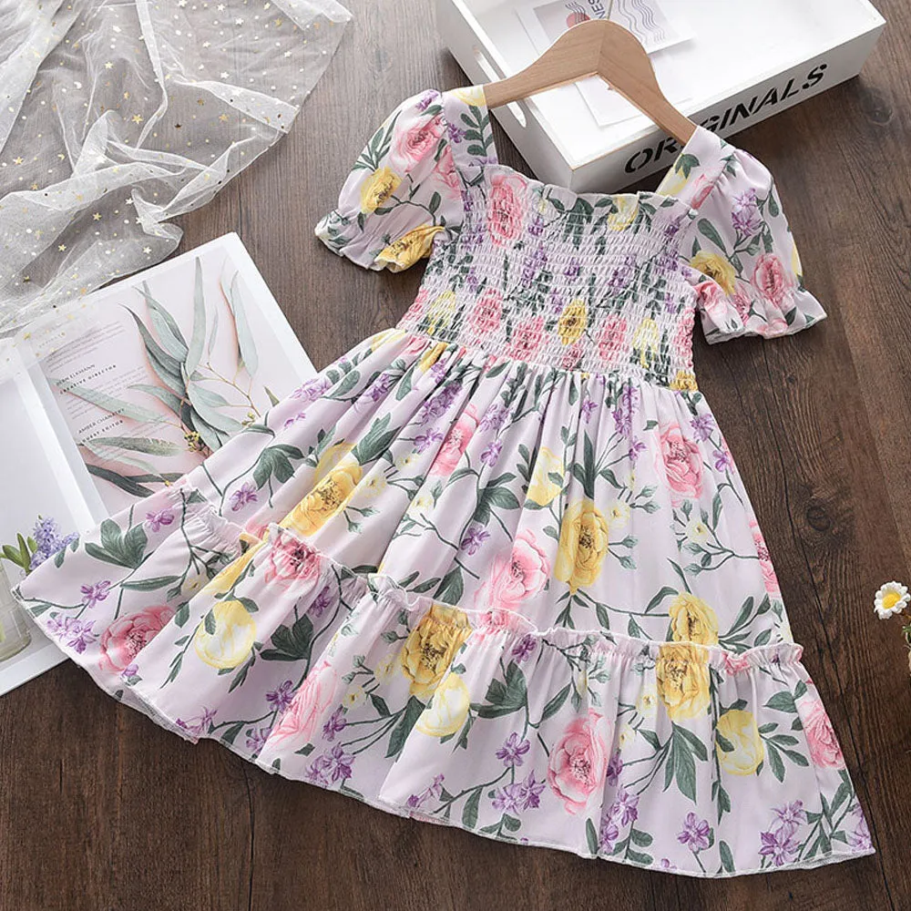 Girls Flower Flying Dress