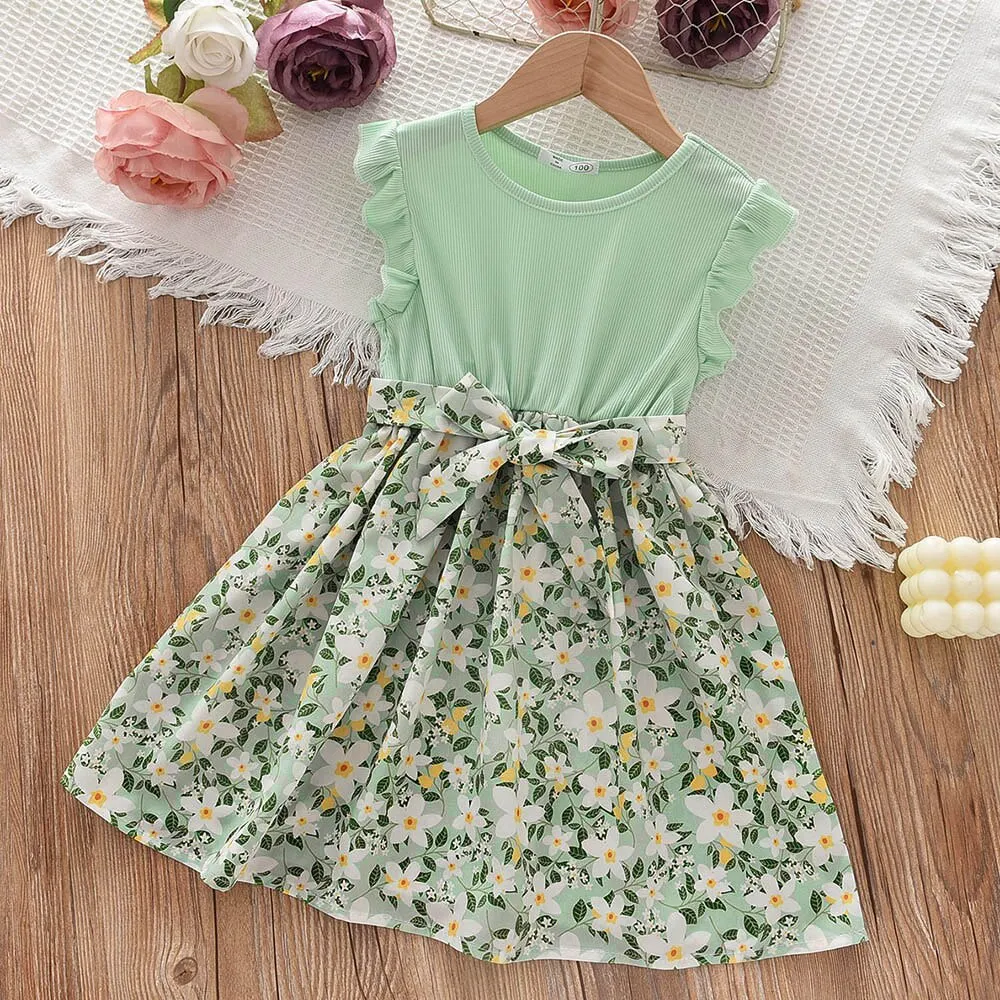 Girls Flower Flying Dress