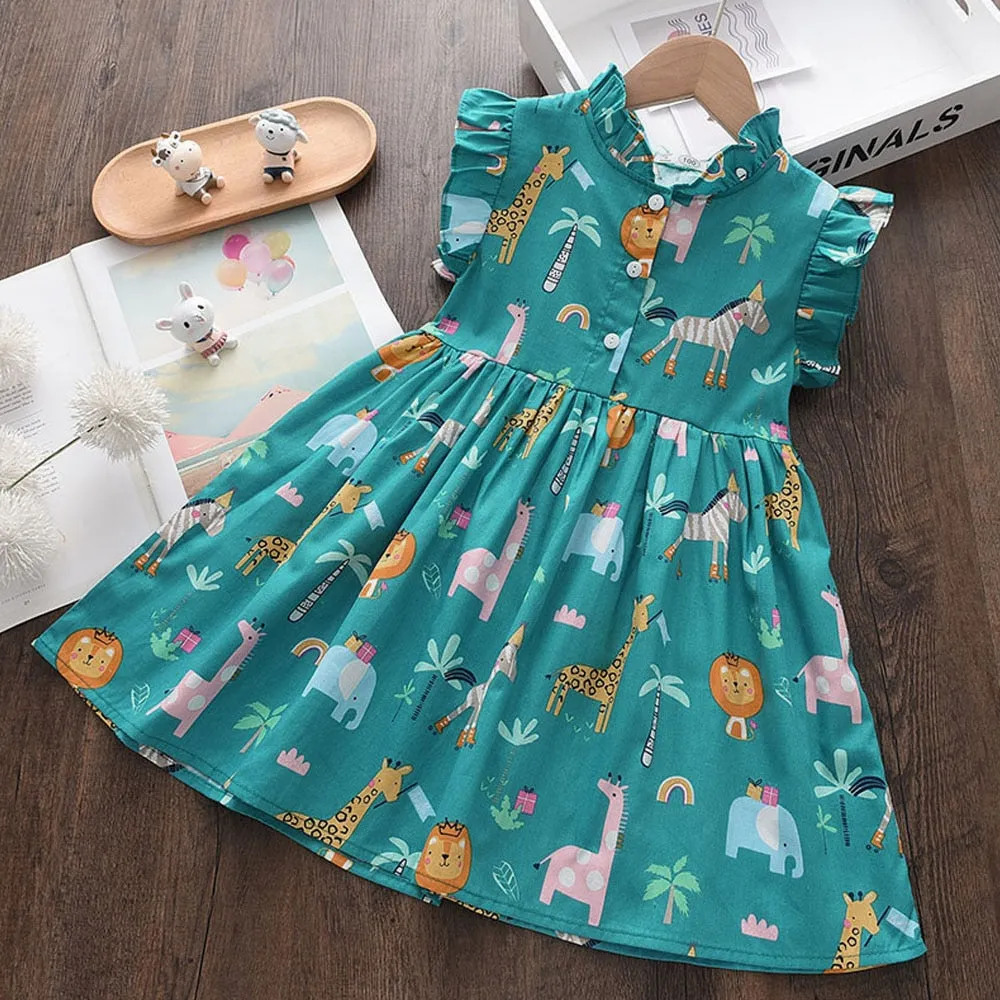 Girls Flower Flying Dress