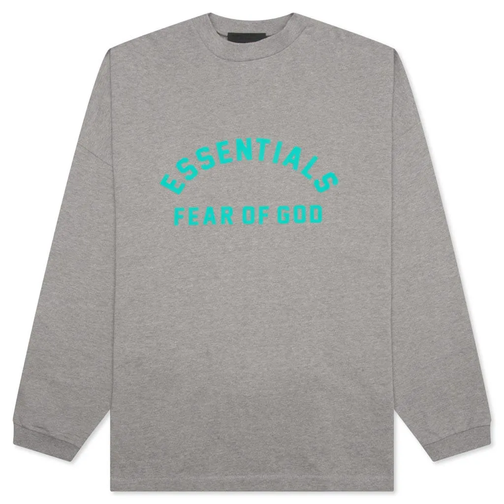 Heavy Jersey L/S Tee - Dark Heather Oatmeal