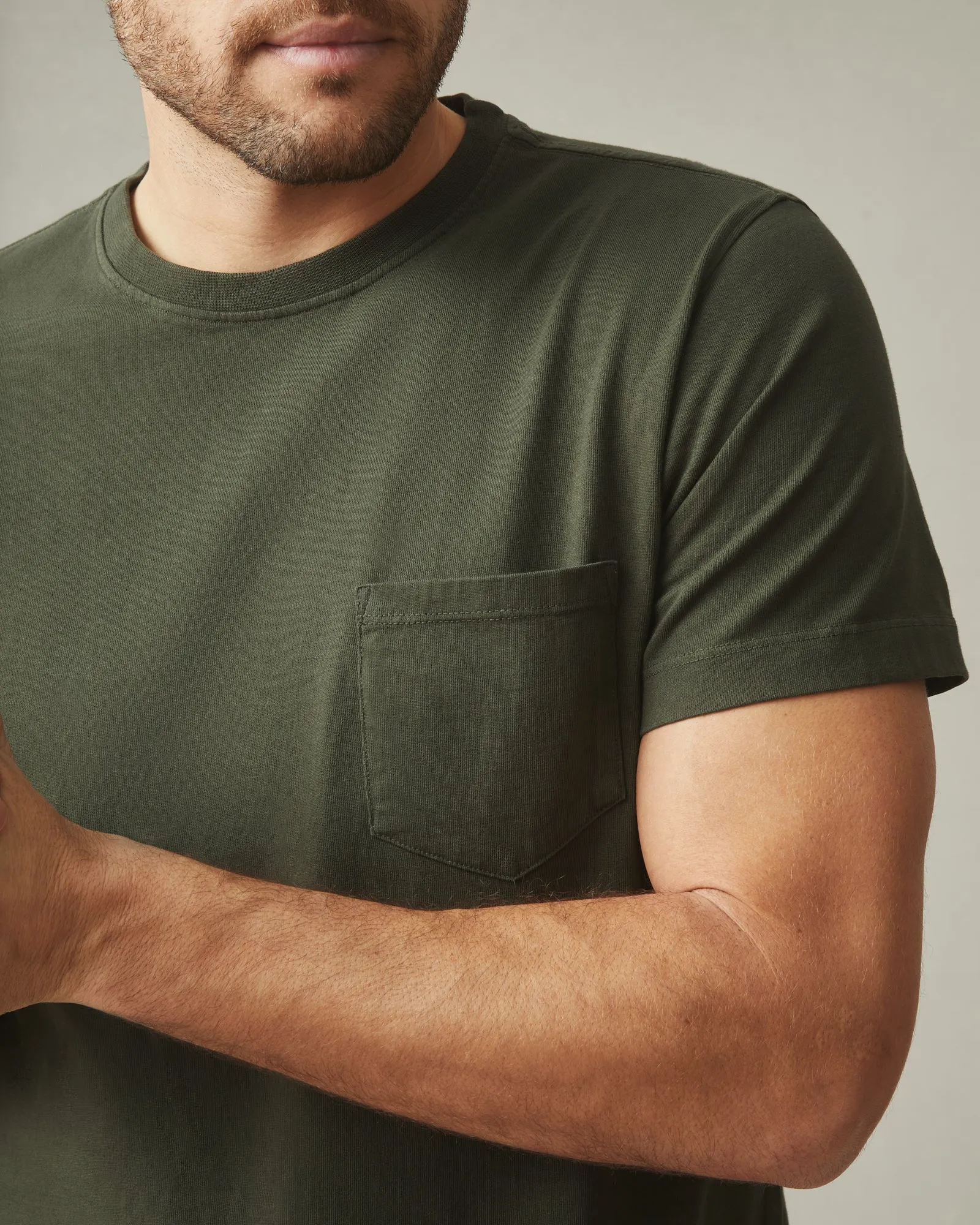 Heavyweight Pocket Tee - Loden