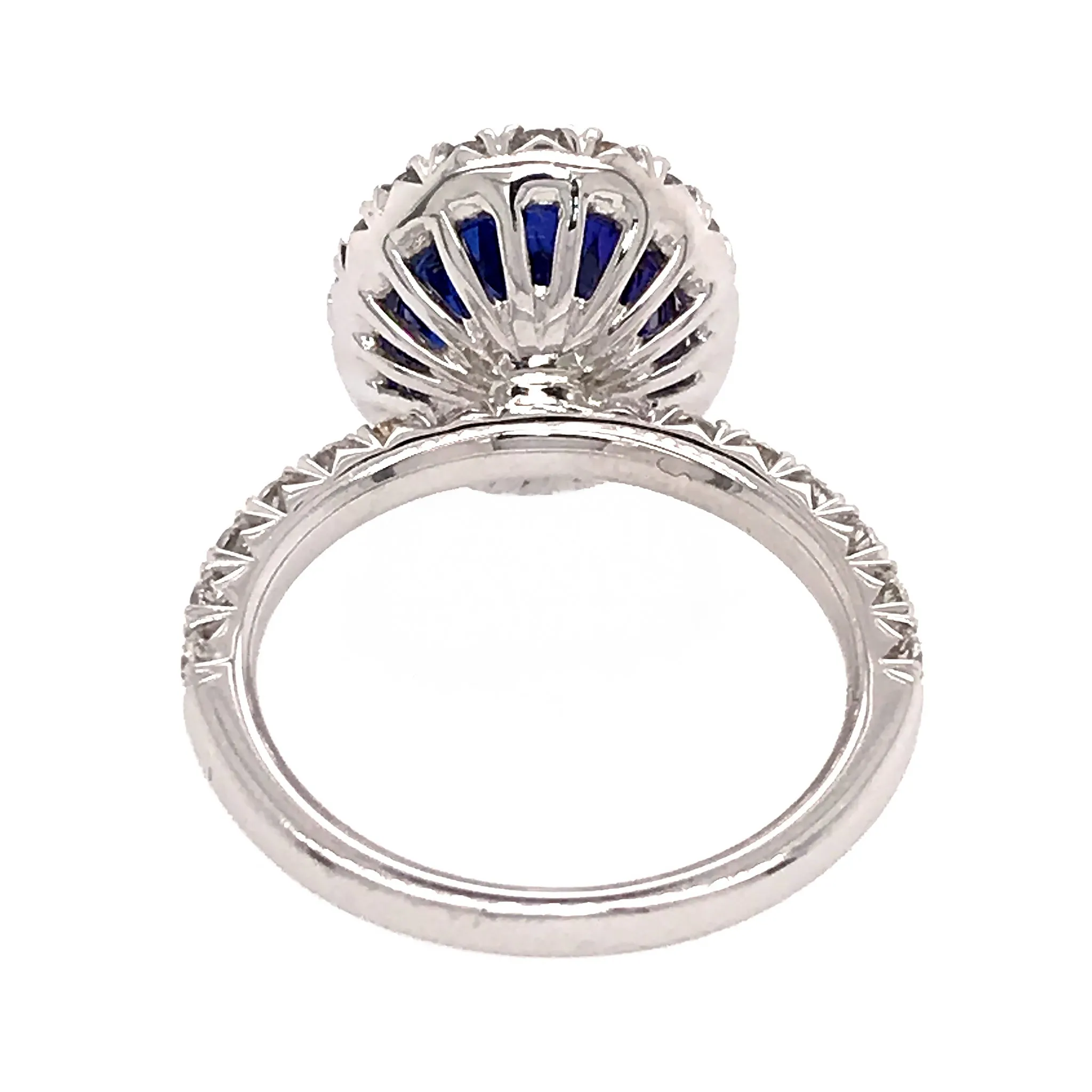 Henri Daussi Tanzanite Diamond Platinum Ring