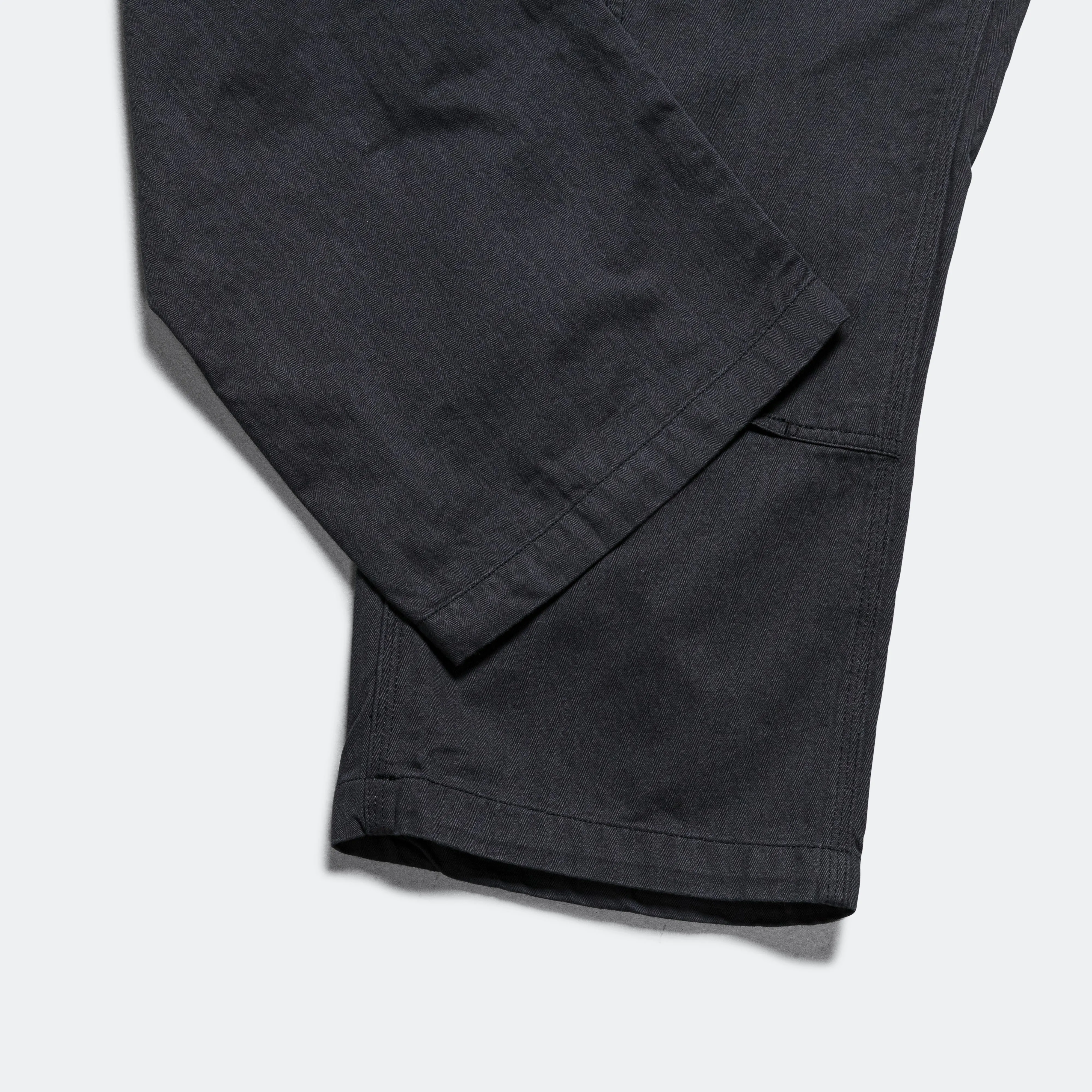 Herringbone Carpenter Pant - Black