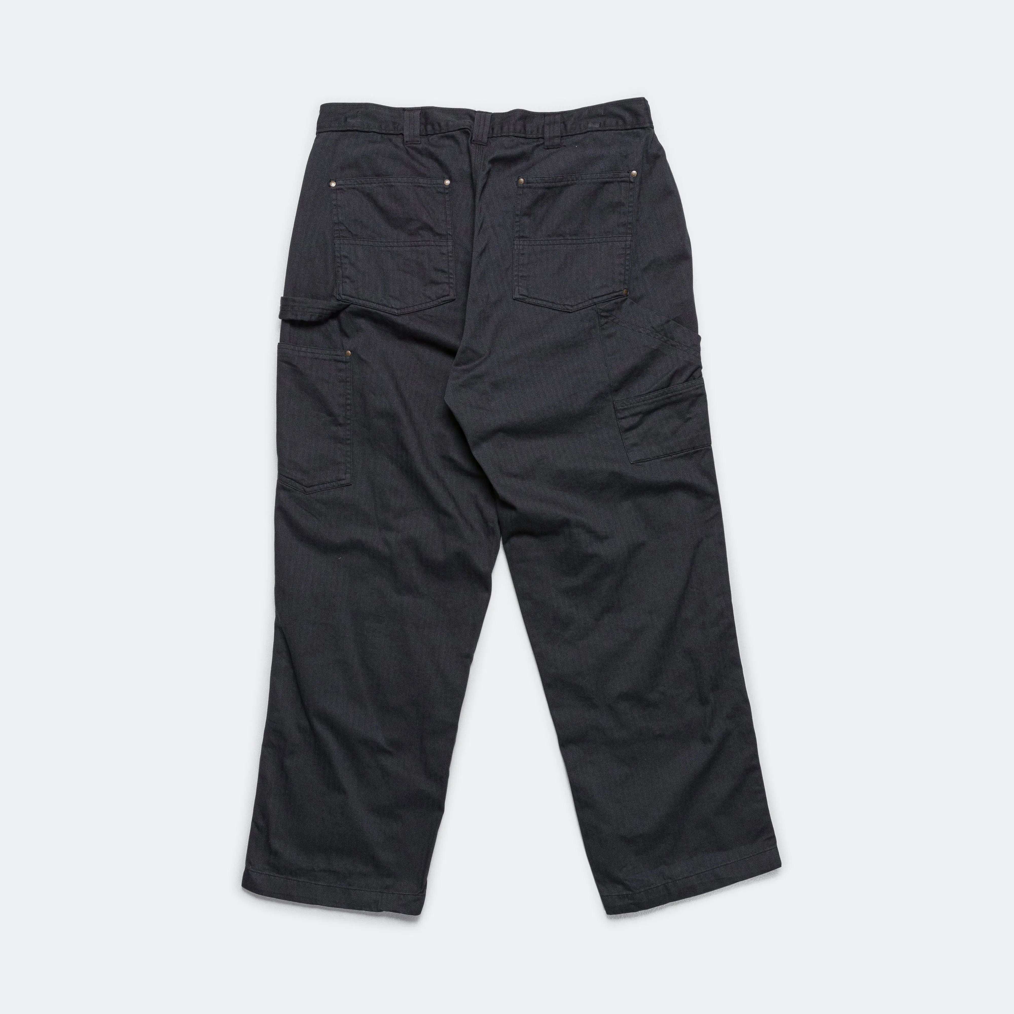 Herringbone Carpenter Pant - Black