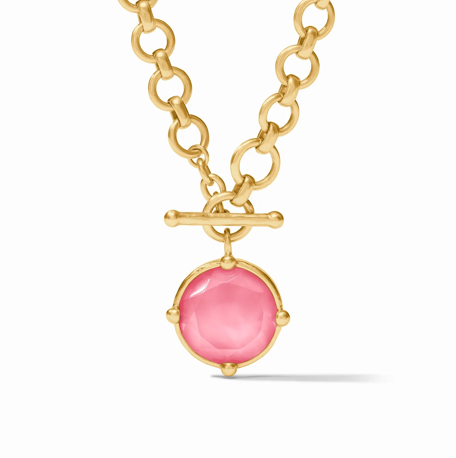 Julie Vos Honeybee Demi Necklace, Peony Pink