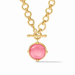 Julie Vos Honeybee Demi Necklace, Peony Pink