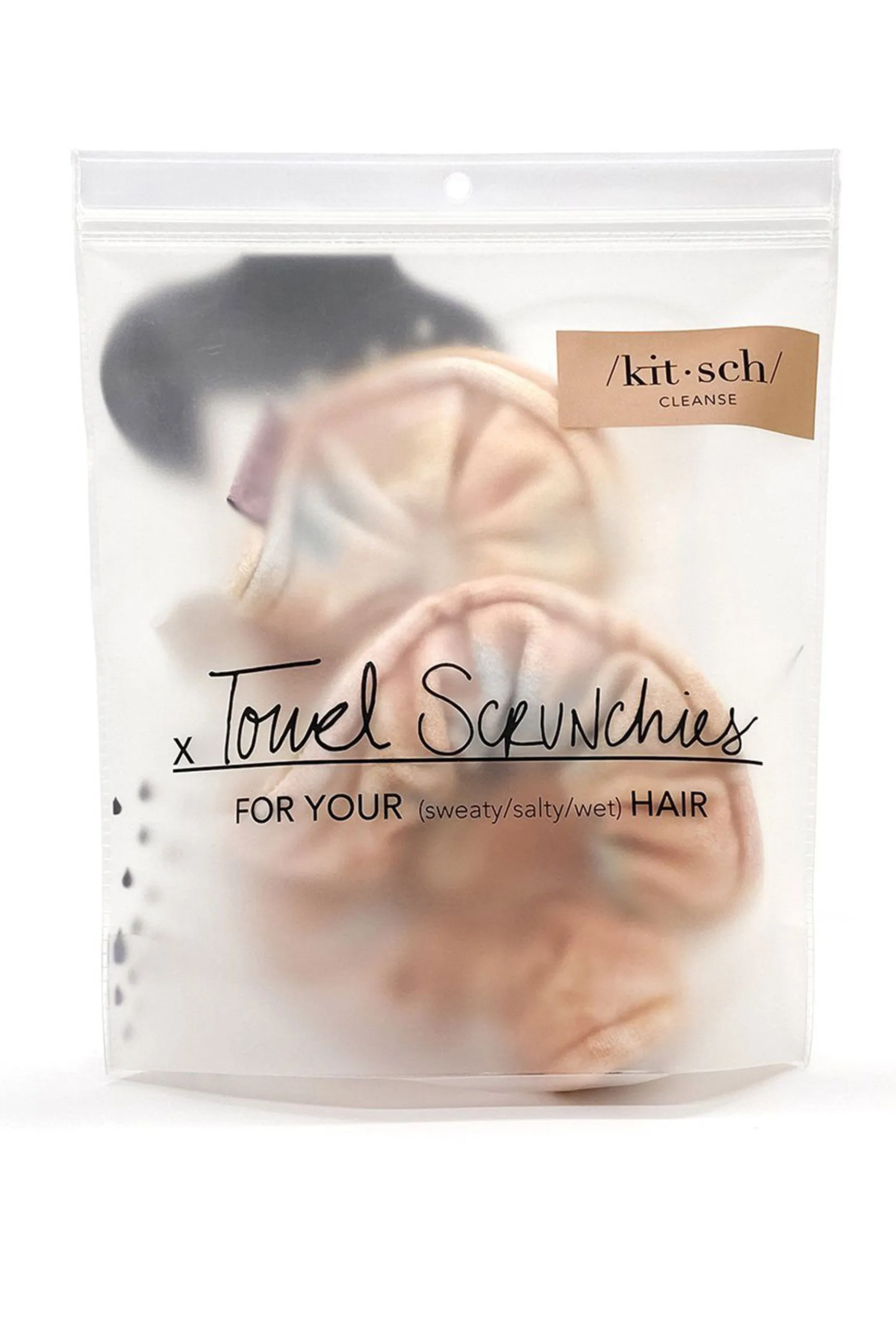 Kitsch Microfiber Towel Scrunchies in Sunset Tie Dye